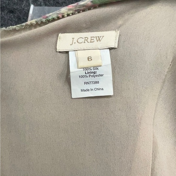 J Crew Silk Caspia Dress, Size 6 - Picture 4 of 4
